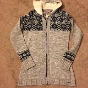 Warm zip up sweater by Triple Five Soul